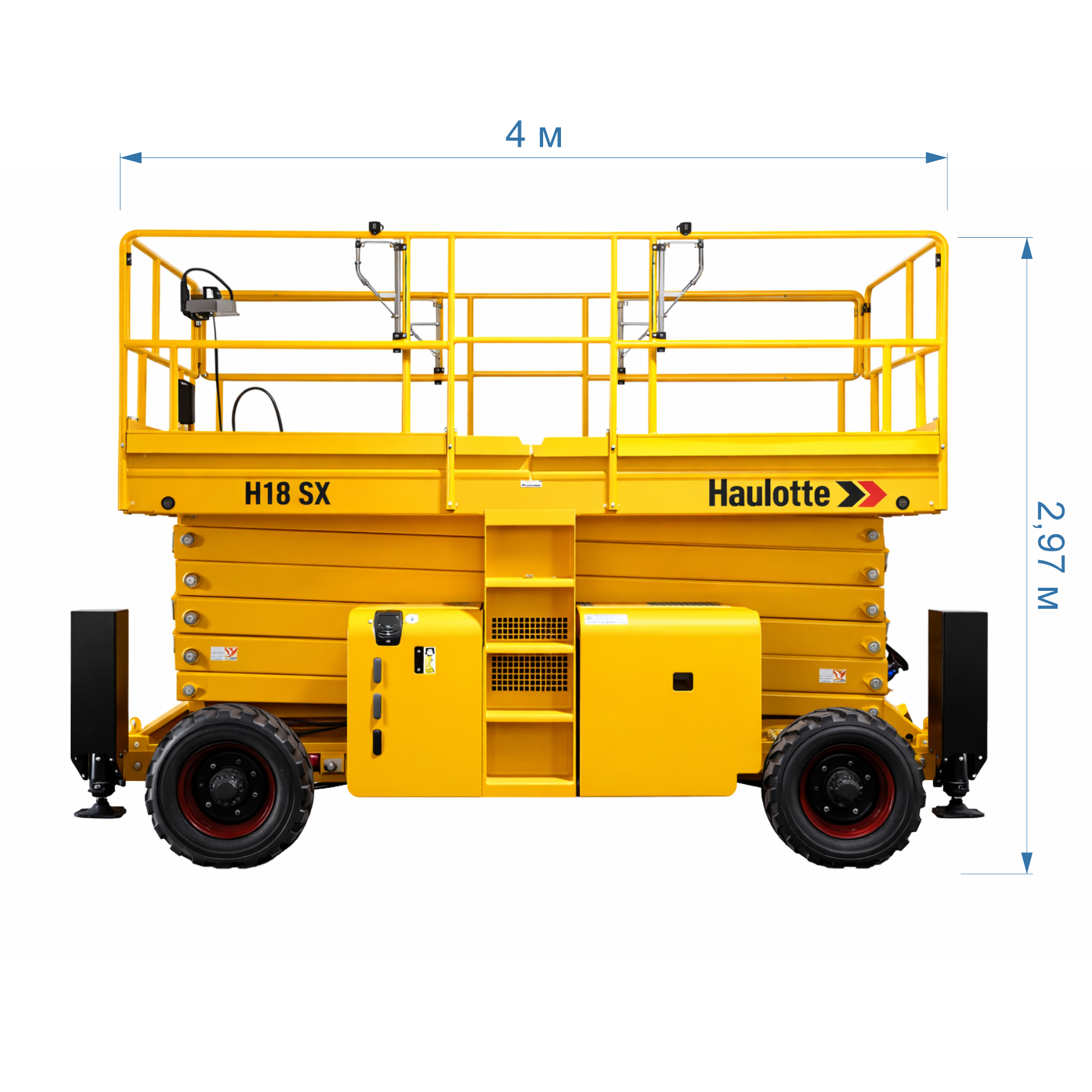 Ножничный дизельный подъемник Haulotte H18SX